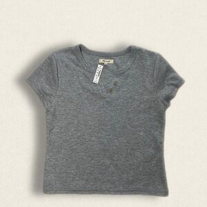 Madewell Gray Baby Tee